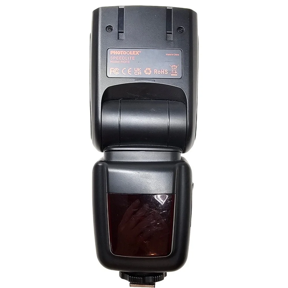 Photolex‎ Speedlite FK310 Manual Camera Flash with LCD Display Black